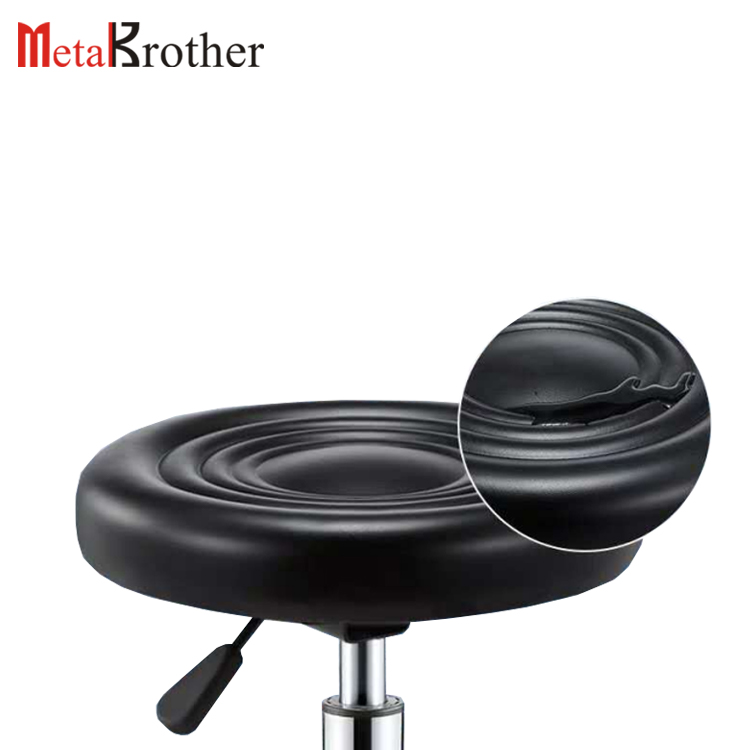 me<x>talbrother PU Leather Round Laboratory Stools Chair