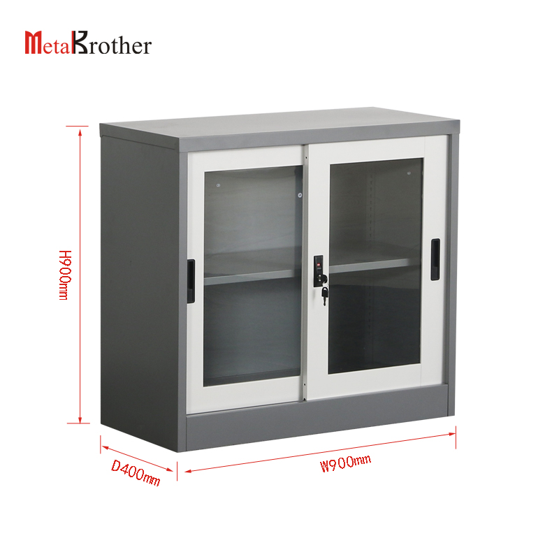 sliding door file cabinet