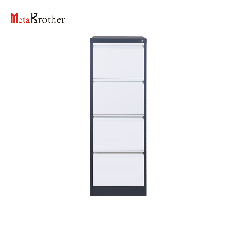 4 Drawer Grey White File Cabinet