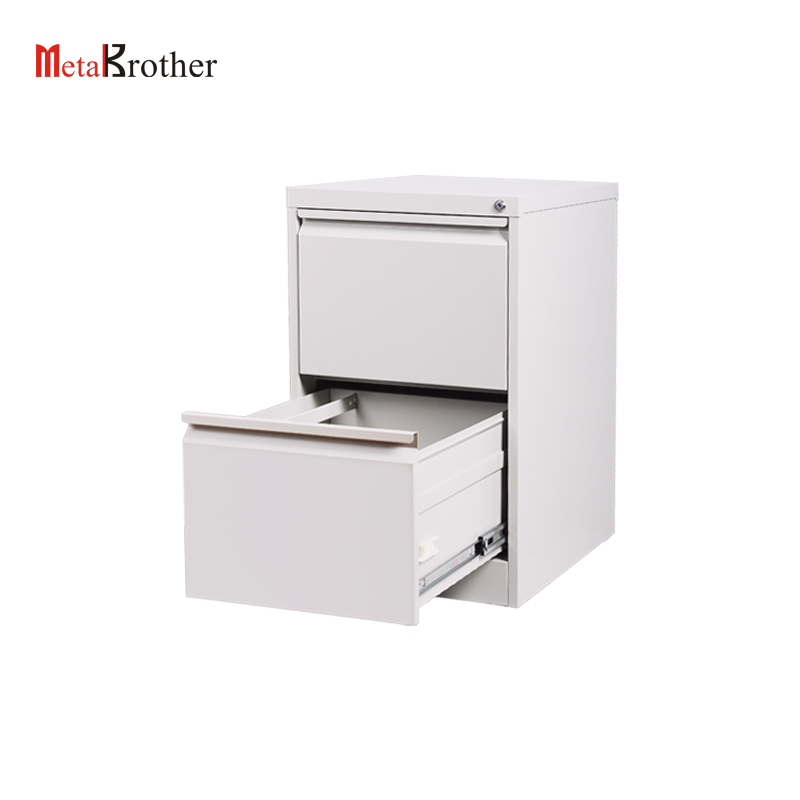 2 Drawer White File Storage Cabinet