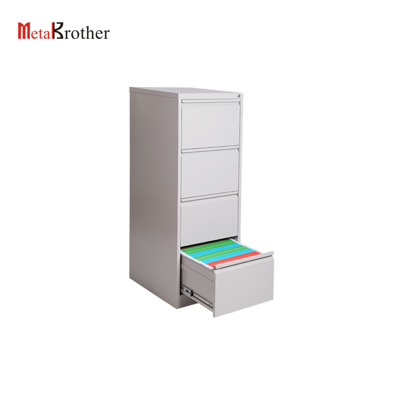 4 Drawer White Filing Cabinet